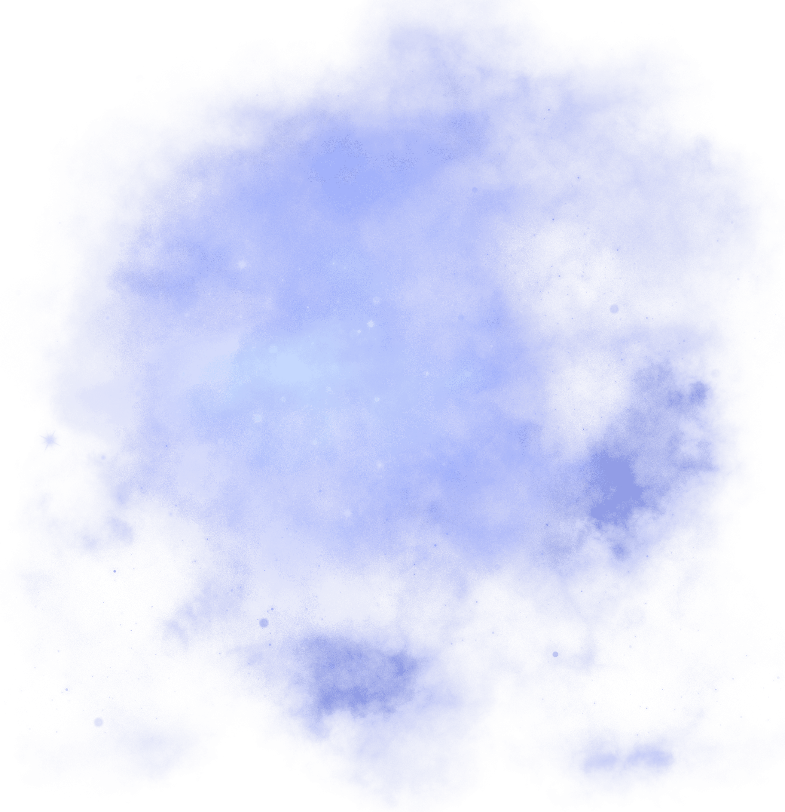 Blue galaxy cloud overlay